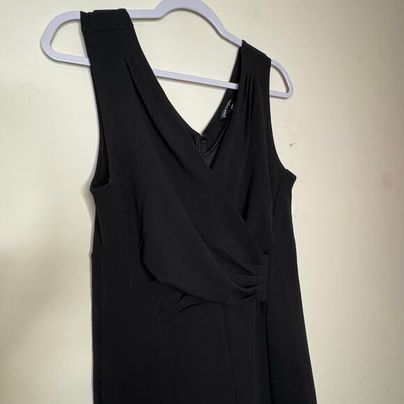 41 Hawthorn Sleeveless Jumpsuit Medium NWOT Black V-Neck Draped Front - Picture 2 of 8